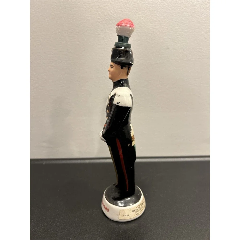 Vintage Galliano Liquor Bottle Coronetti Cunardo Italy Soldier in Uniform Empty